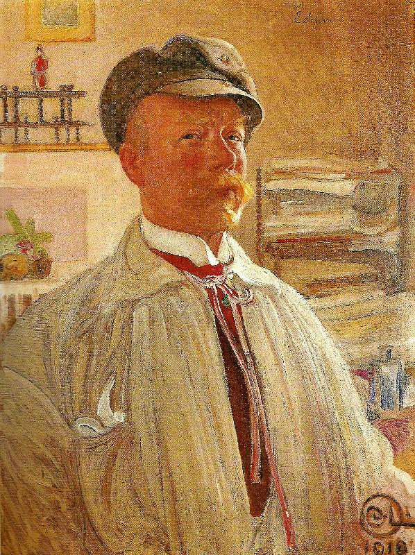 Carl Larsson sjalvportratt 1918 China oil painting art